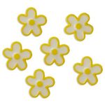 Пуговицы детские Цветы (IA041-W2) 24L/1, 6 шт, (D11 желтый), Magic Buttons