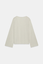 ФУТБОЛКА В СТИЛЕ РУСТИК С V-ОБРАЗНЫМ ВЫРЕЗОМ — ZARA