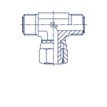 Соединение FNT D22-25 ORFS 1.7/16 (обжатая гайка)
