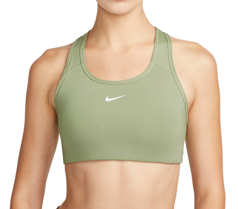 ТОП теннисный Nike Swoosh Bra Pad - oil green/white