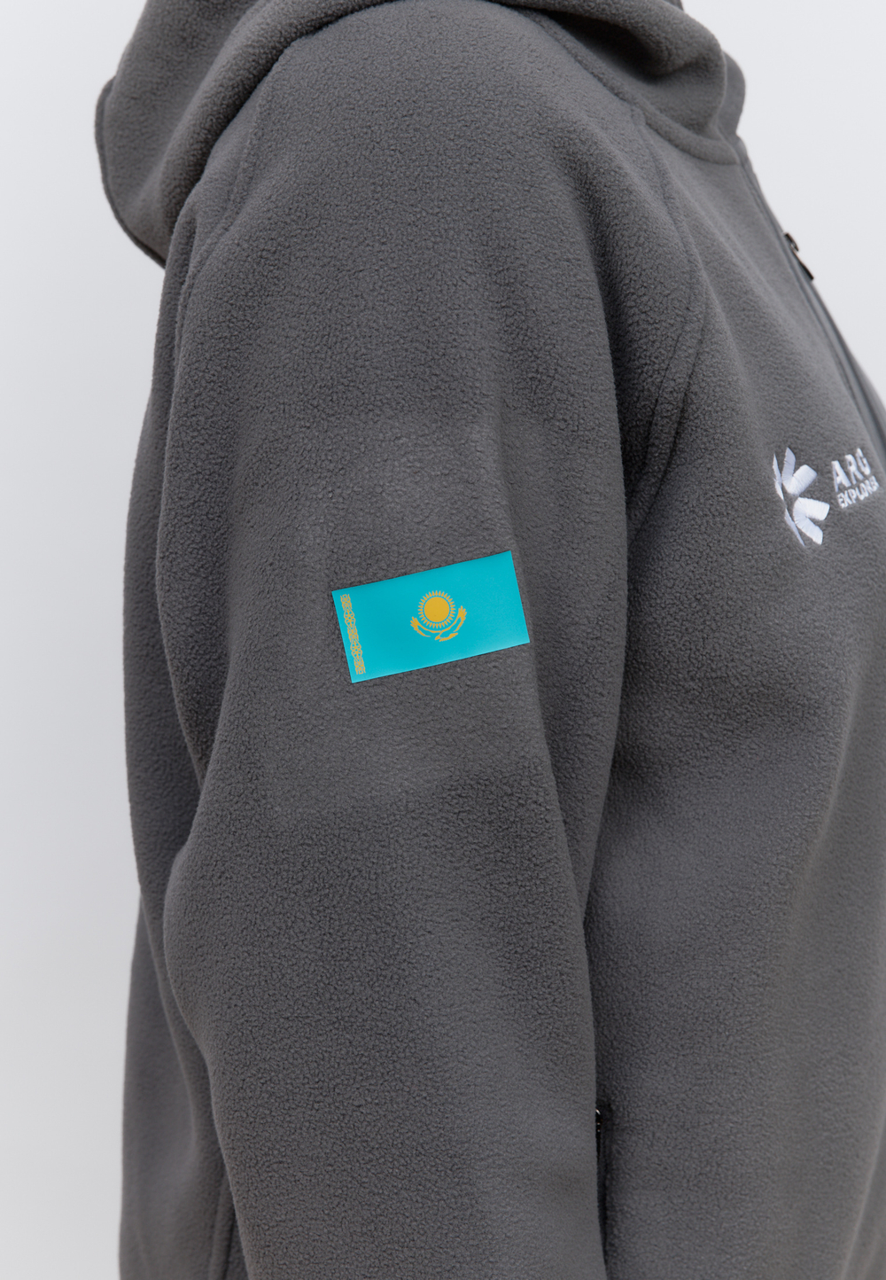 Флисовая кофта на замке ARGYMAQ EXPLORER GREY