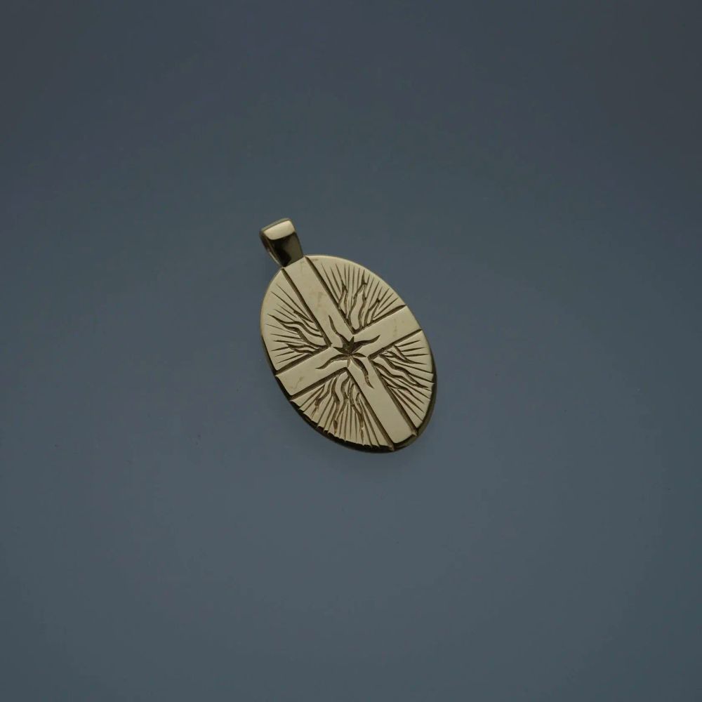 Подвеска Смелым помогает Судьба, позолота