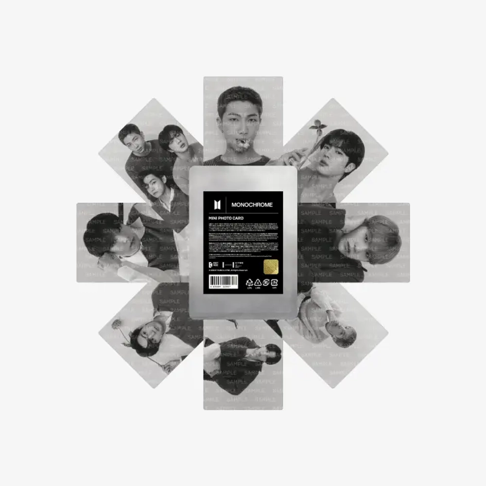 Сет карт BTS Monochrome Official Merchandise - Mini Photocard
