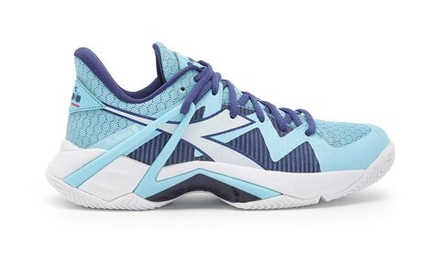 Женские теннисные кроссовки Diadora B.Icon 2 Clay — яркий нежно-голубой/белый