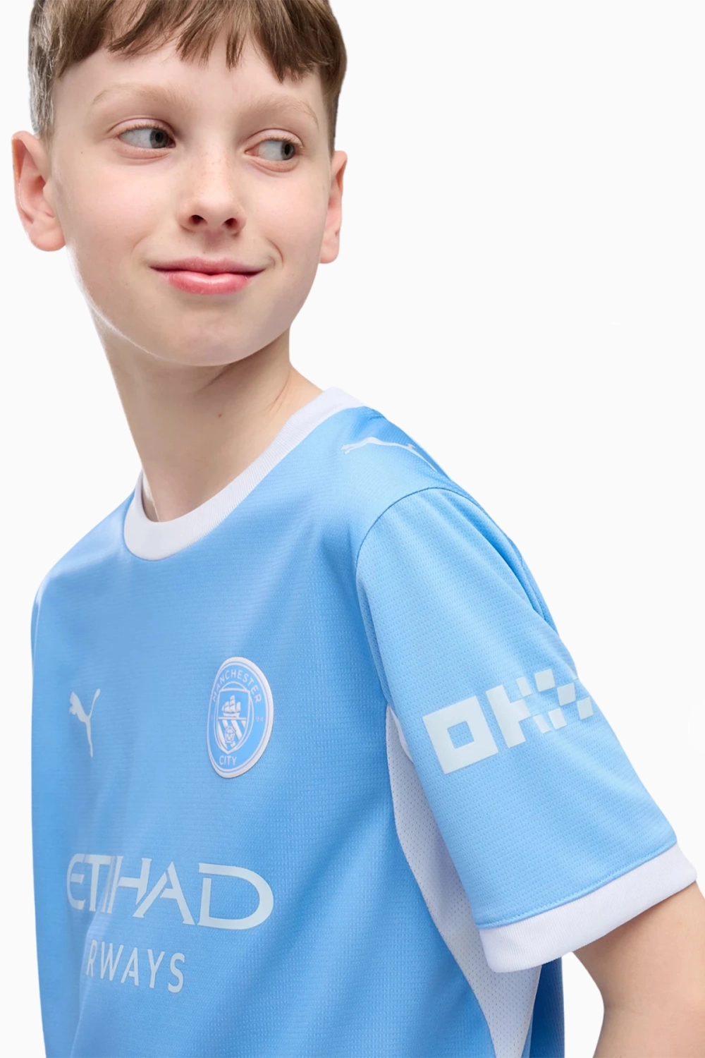 Футболка Puma Manchester City 26/27 Home Junior - голубой