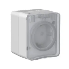 Розетка с крышкой IP54 Systeme Electric AtlasDesign Profi54 Серый ATN543045