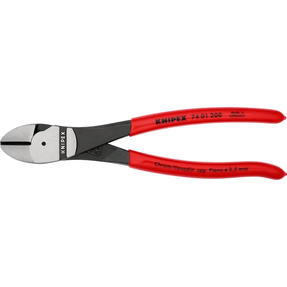 Кусачки боковые особой мощности черненые 200 мм Knipex 74 01 200