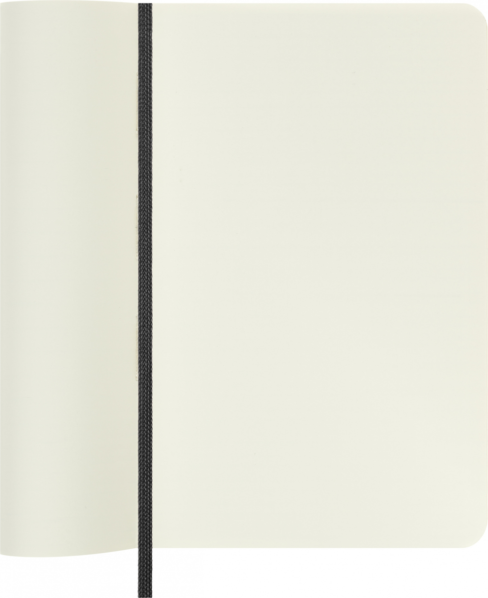 Блокнот Moleskine CLASSIC SOFT (QP613) 9x14см 192стр. нелинованный, мягкая обложка, черный