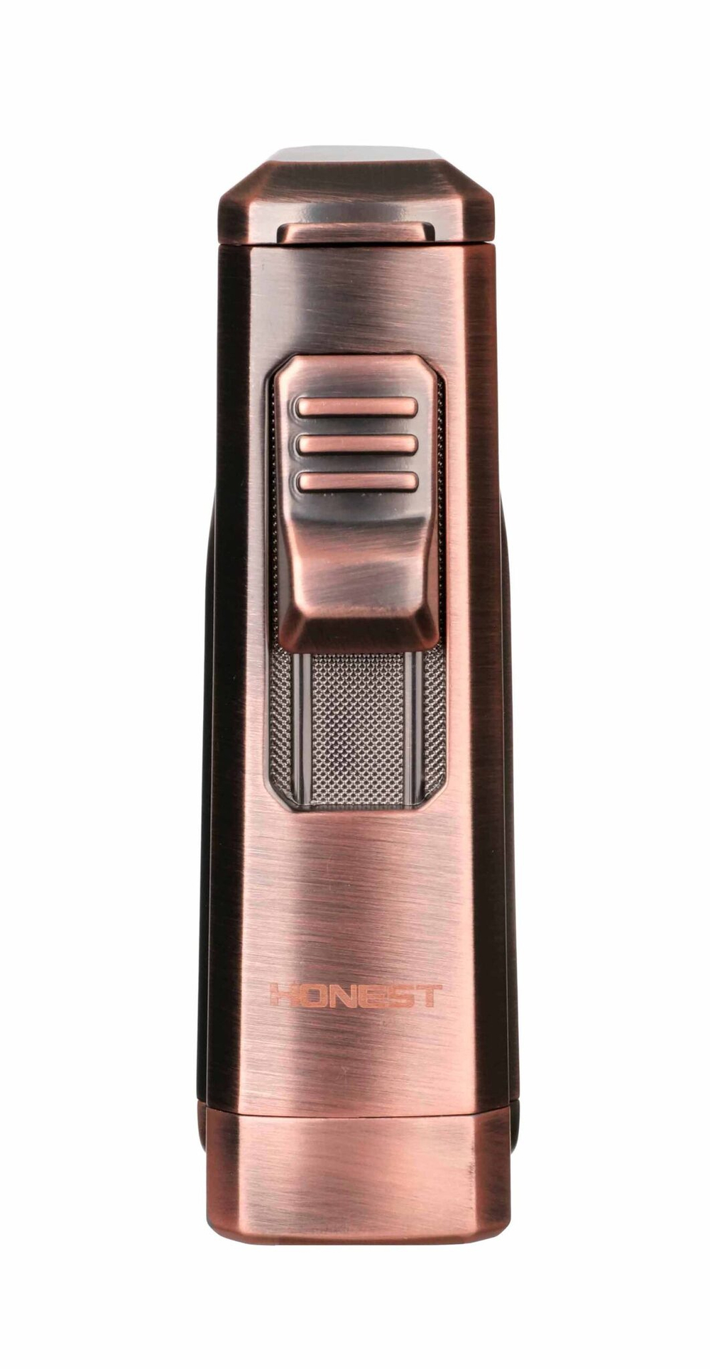 Зажигалка сигарная Honest, тройное пламя, с пробойником, бронза 784-Bronze