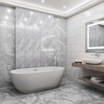 Джиневра сер верх 01 / Ginevra grey light wall 01  300х900 (1-й сорт)