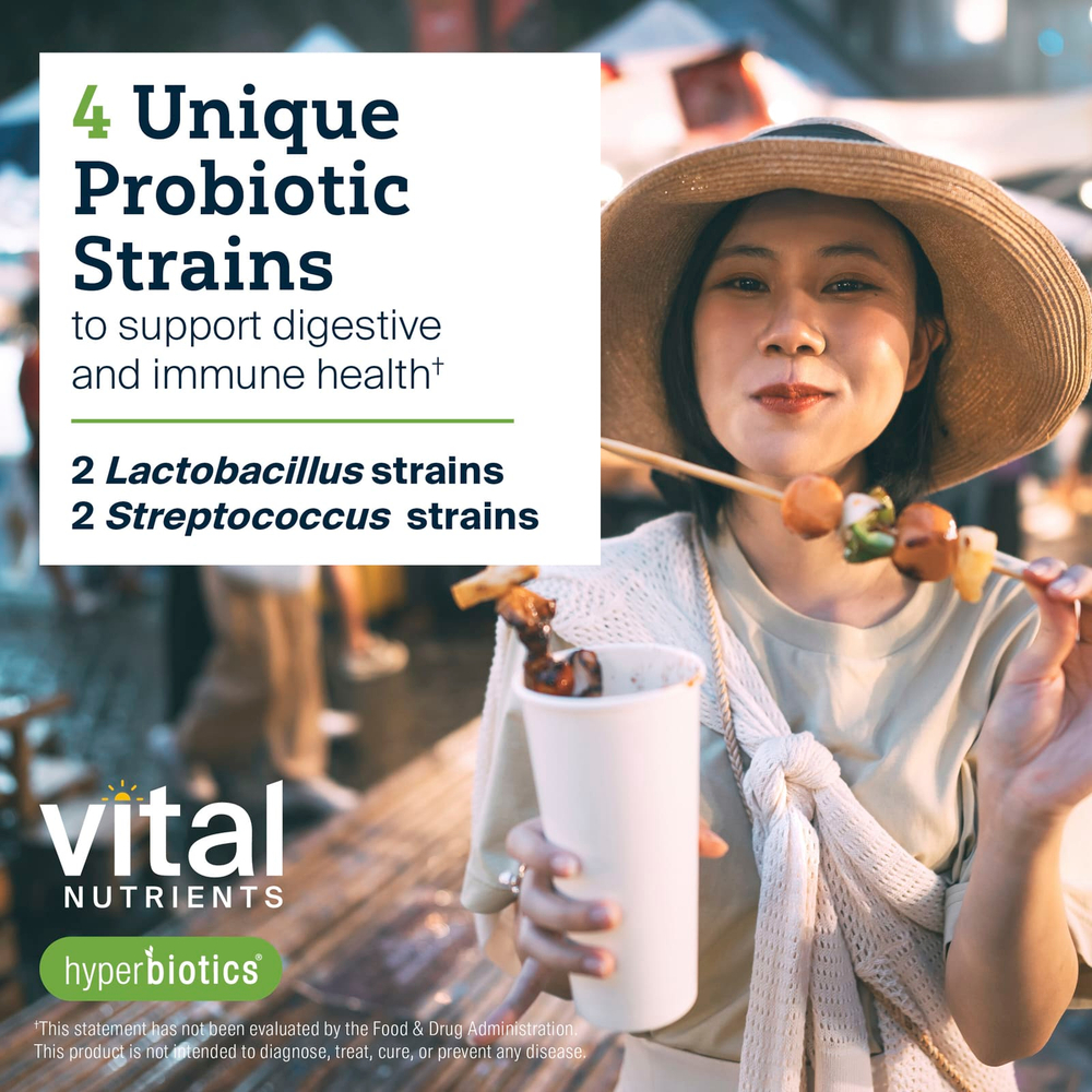Vital Nutrients, Hyperbiotics®, Pro-Dental®, пробиотик, натуральный мятный вкус, 90 веганских жевательных таблеток