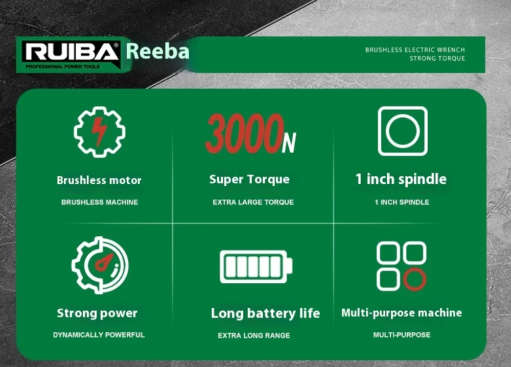 Гайковерт грузовой Ruiba RB-828L 40V