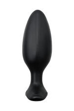 Черная анальная втулка LOVENSE Hush 2 (M) - 13,5 см. (Цвет: черный)