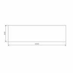 Фронтальная панель для ванны AM.PM Gem 160 W93A-160-070W-P Белая