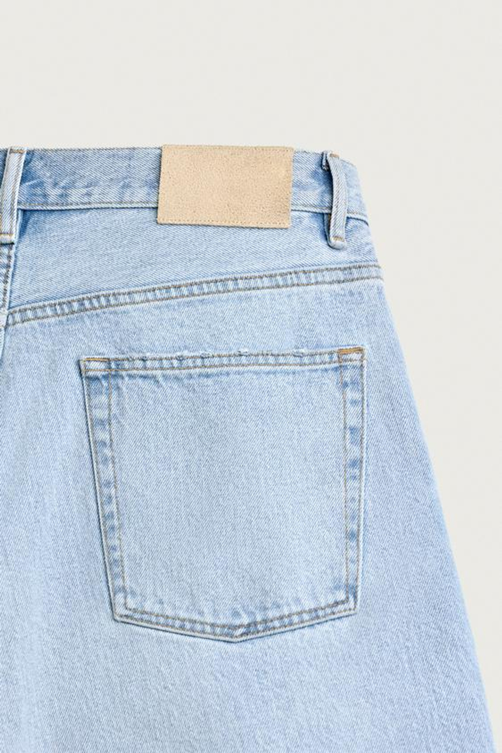 ZARA ДЖИНСОВЫЕ ШОРТЫ LOOSE FIT, ГОЛУБОЙ