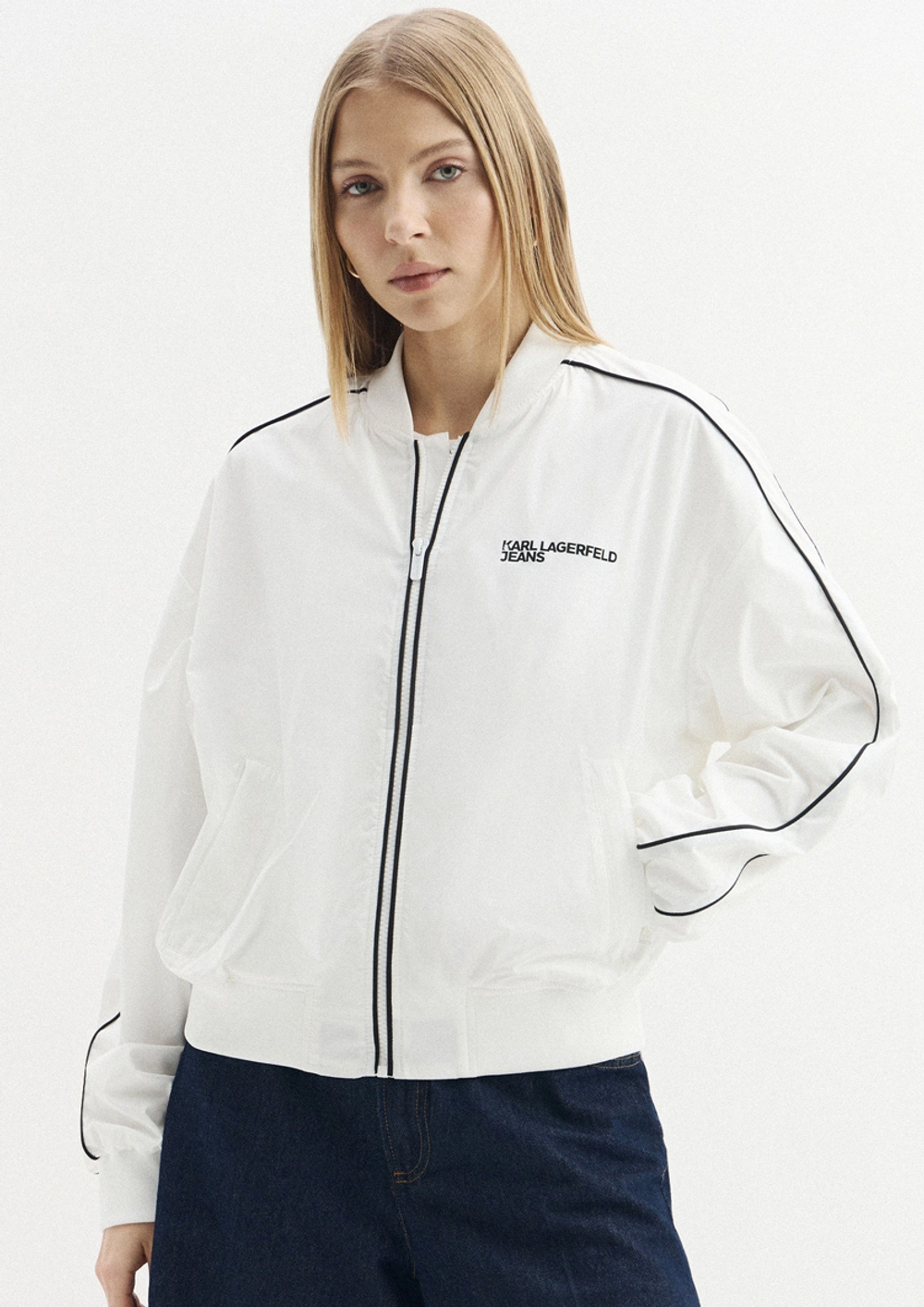 Куртка-бомбер KARL LAGERFELD JEANS Light Track Bomber