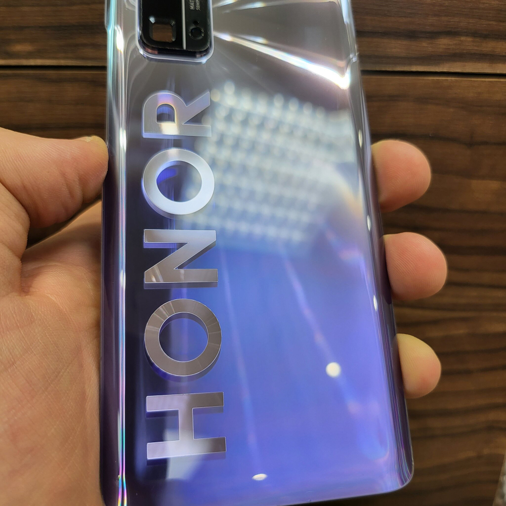 Крышка для Honor 30 Pro Plus - задняя стеклянная панель "хорошее качество" (серебристого цвета)