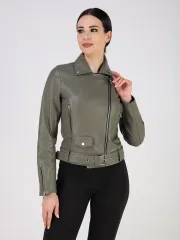 Кожаная куртка демисезонная косуха