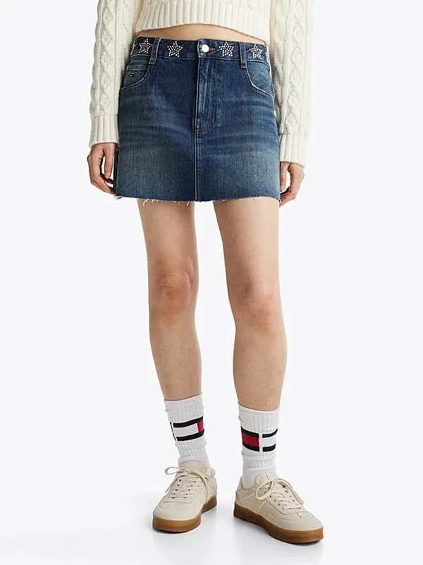 Юбка женская TOMMY JEANS STUDDED DENIM MINI S