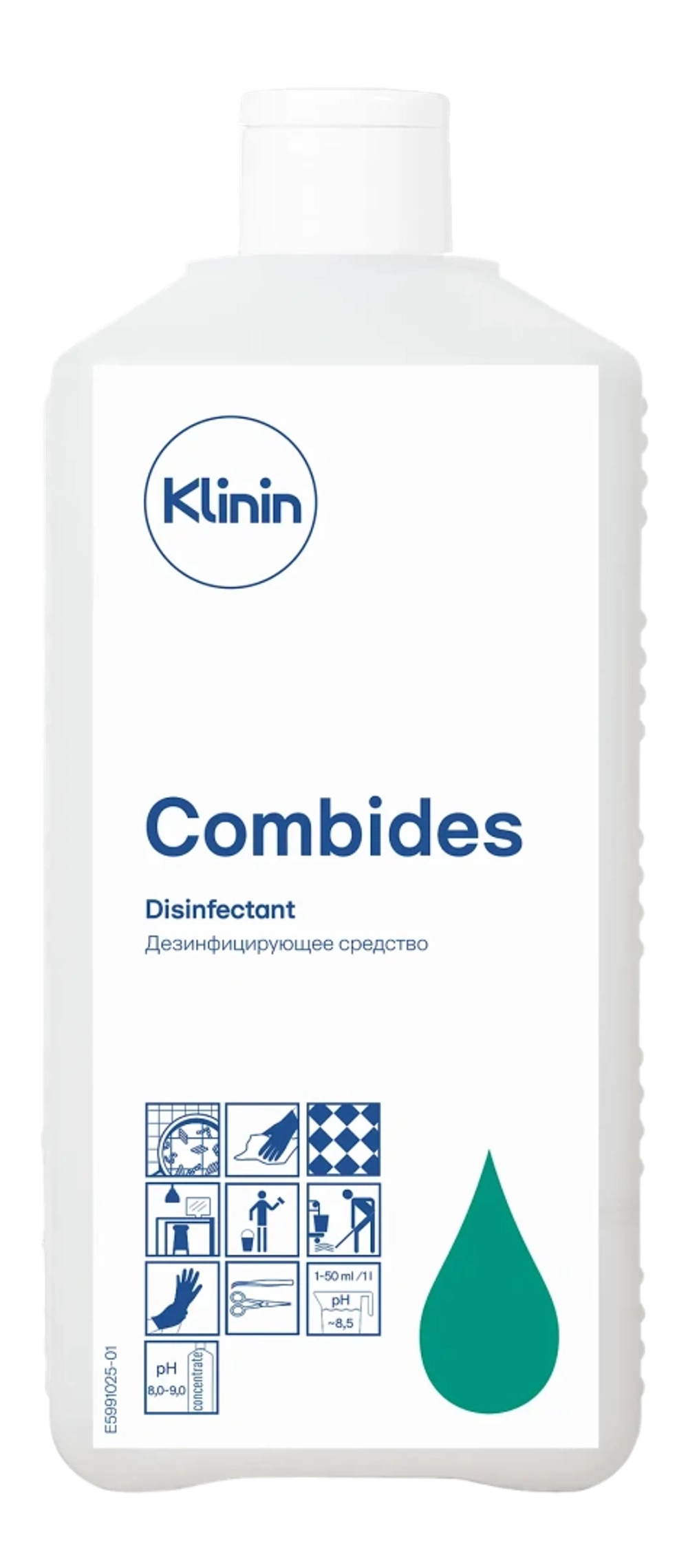 Klinin МЕД: КомбиДез 1л для дезинфекции и предстерилизационной очистки в ЛПУ