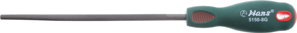 Круглый напильник с резиновой ручкой, 5150-8G, HANS