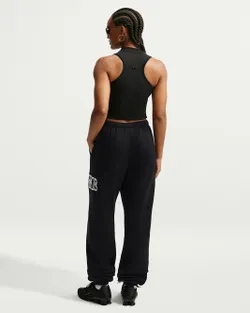 Брюки спортивные женские NIKE W NK STDO FLC MW OS LGO CF PNT