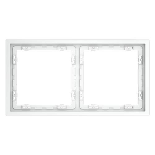 Рамка пластиковая на 2 поста, (белый матовый) Voltum S70 VLS100202