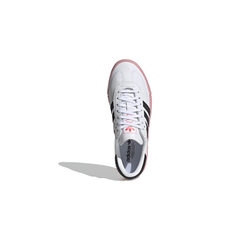 alt="Кроссовки adidas Sambarose Valentine арт. EF4965 с увеличенной платформой и розовым сердечком на боковой панели вид спереди"