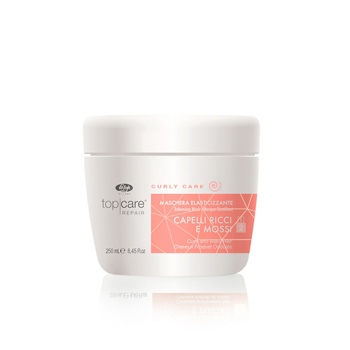 Lisap Разглаживающая маска для вьющихся волос Тор Care Repair Elasticising Mask Curly and Frizzy Hair, 250 мл