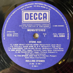 Винтажная виниловая пластинка LP The Rolling Stones, Stone Age (Англия 1971)