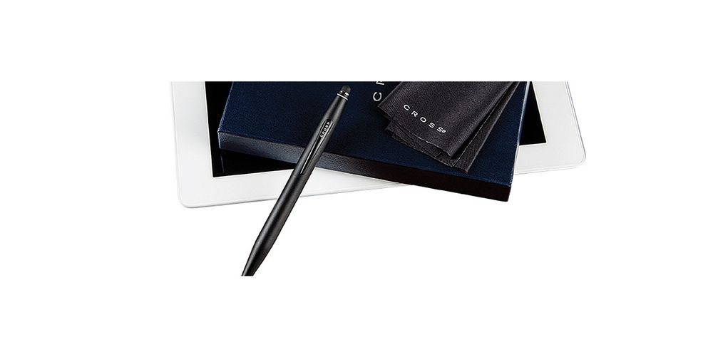 Cross Tech2 Satin Black шарик и салфетка для экранов (AT0652-1/1)