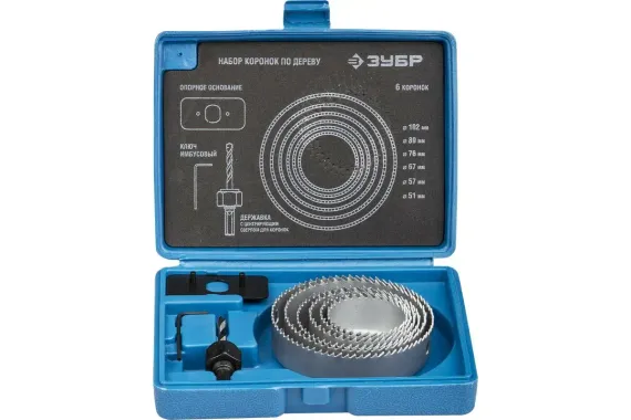 Коронка Stayer 51-102 по дереву (набор 8 шт) 02559