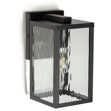 Уличный настенный светильник  1*E27 CLU09W1 черный FORTS Citilux