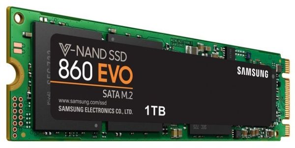 SSD диск Samsung 860 EVO M.2 1000GB (1TB) MZ-N6E1T0BW