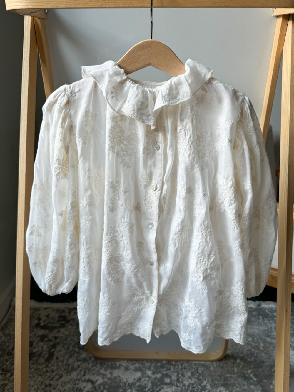 Блузка из хлопка с шелком Bebe Organic, 116