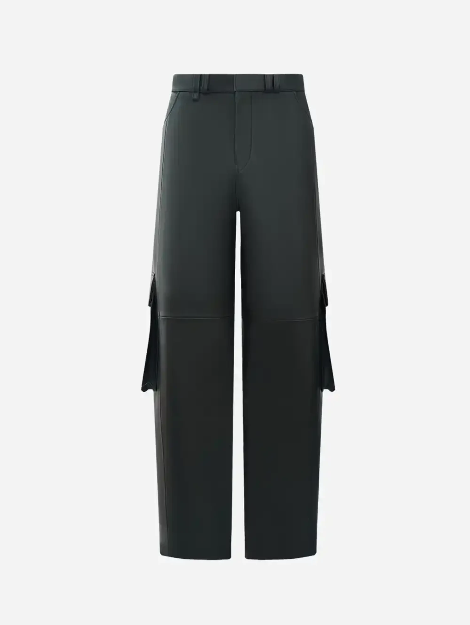 Брюки карго из кожи наппа