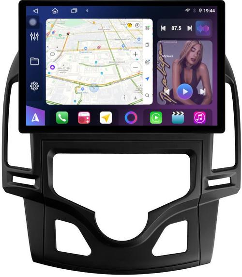 Магнитола для Hyundai i30 1 2007-2012 (климат) - FarCar BX877 монитор 13" 2K QLED на Android 13, Быстрая, CarPlay, 4G SIM-слот