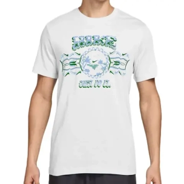 Мужская теннисная футболка Nike Sportswear Graphic Palm Tree - white