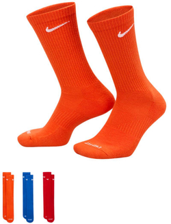 Теннисные носки Nike Everyday Plus Cushioned Training Crew 3P - разноцветный