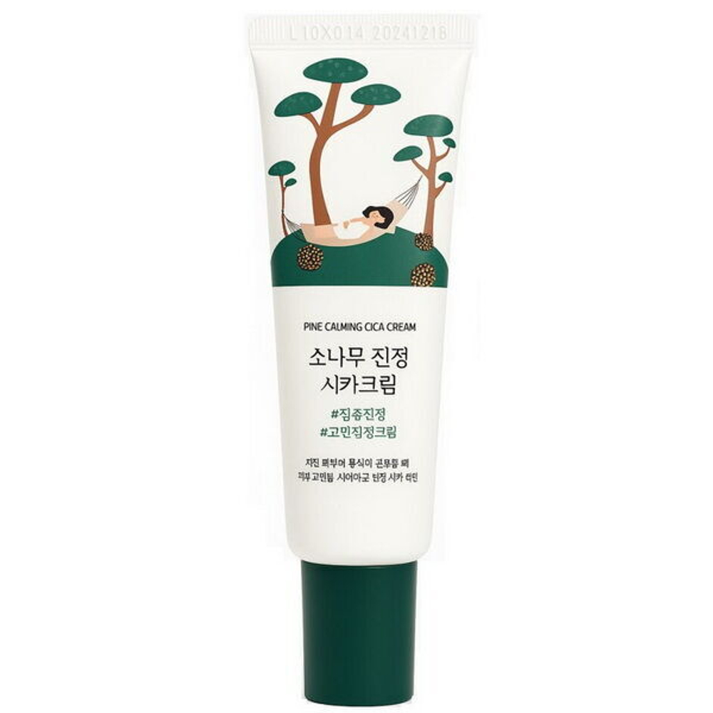 Успокаивающий крем с экстрактом сосны и центеллы Round Lab Pine Calming Cica Cream, 50мл