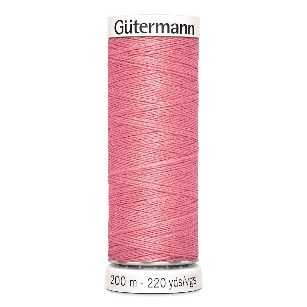 Нить Sew-All 200 м, Gutermann, 985 умеренно розовый