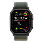 Apple Watch Ultra 2 (2024), 49 мм корпус из титана цвета «Black», ремешок Trail Loop размера S/M цвета «Green»