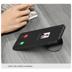 Чехол прозрачный тонированный (Transparent Black) от Nillkin с металлической крышкой и MagSafe на Vivo X200 Pro, серия CamShield Prop Magnetic Case