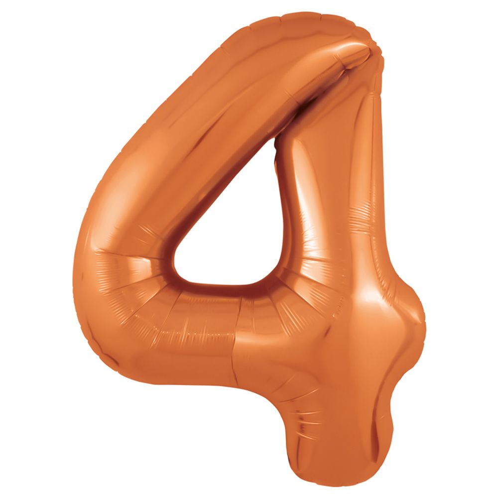 Цифра 4 папайя 40" Agura