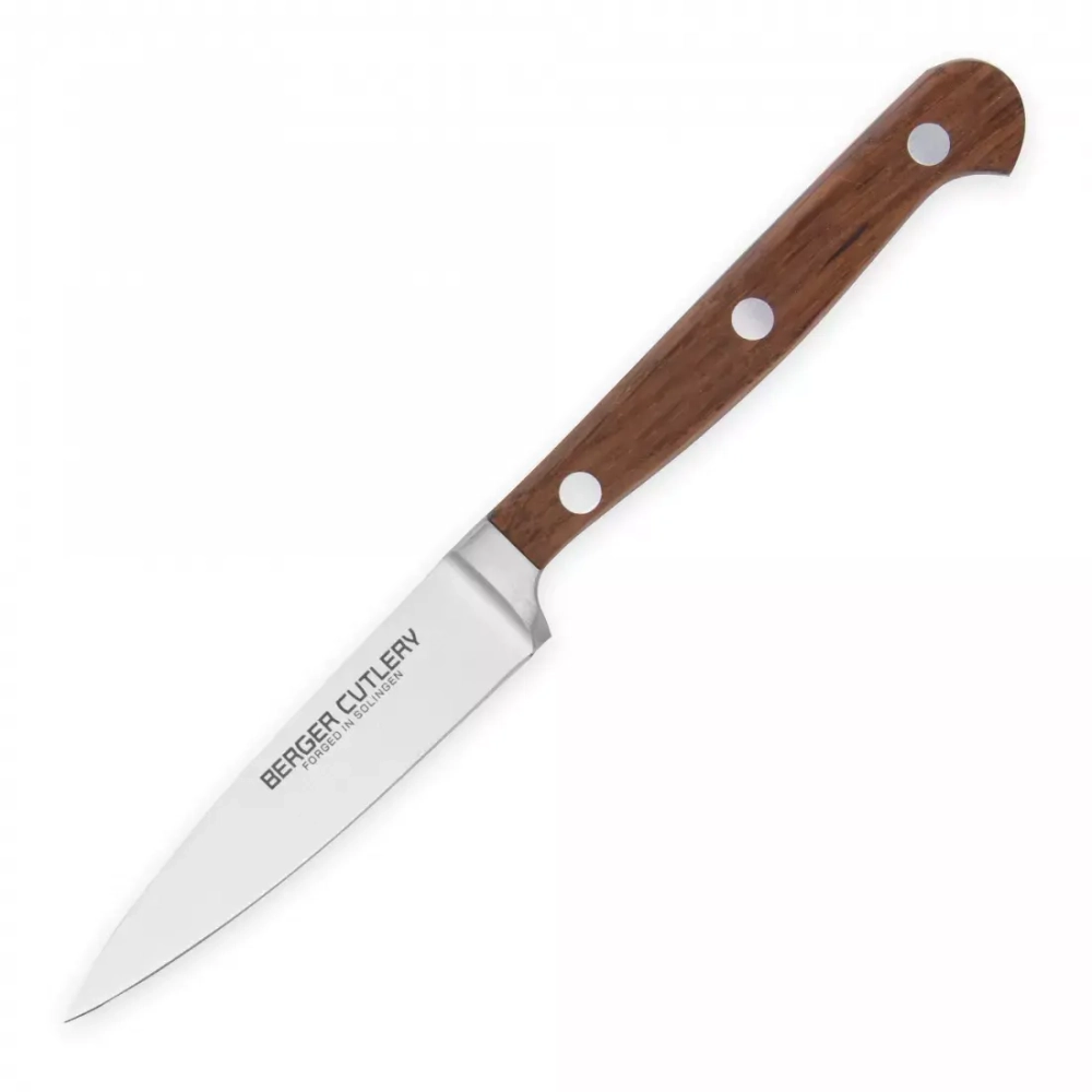 Нож для чистки и нарезки 9см Berger Cutlery Classic Smoked Oak