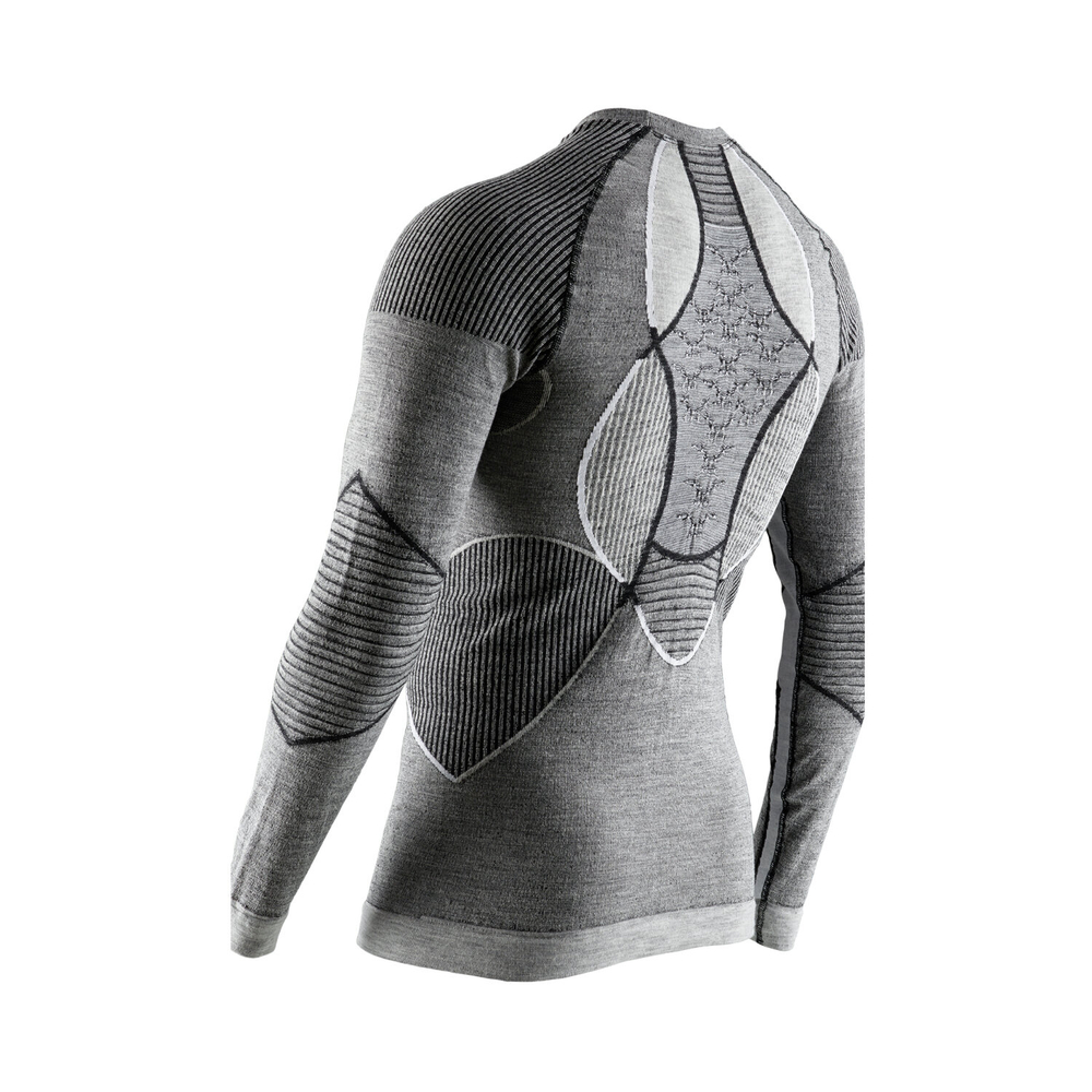 Футболка X-Bionic Apani 4.0 Merino Shirt Round Neck Lg Sl Men Black/Grey/White
