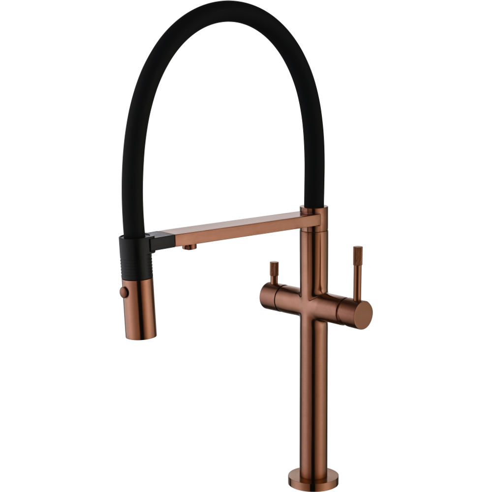 Смеситель для кухни Boheme UNO 115-BRB Brushed Bronze c краном для питьевой воды