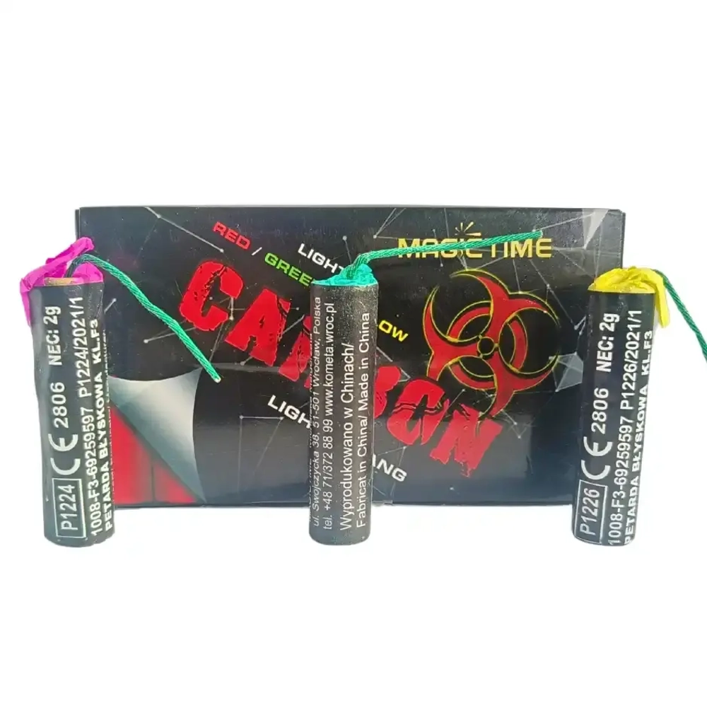 Carbon (10 шт.): Где купить мощные петарды в Екатеринбурге — Carbon от Magictime, упаковка 10 штук