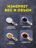 Ложка весы 500 г, точность 0.1 г, ложка весы кухонные, ложка весы кухонные с LCD экраном, мерная ложка, кухонная электронная мерная ложка-весы