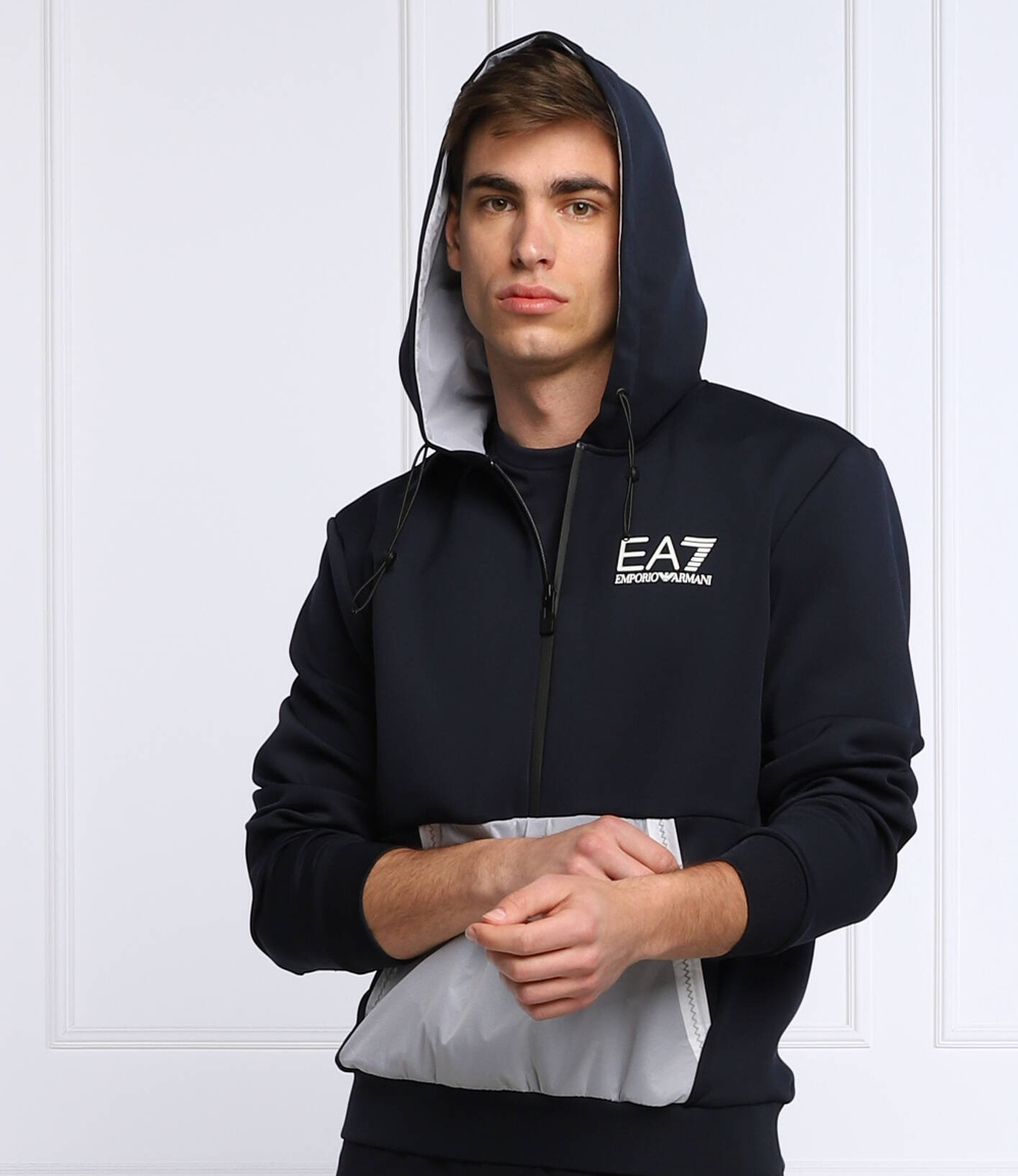 Худи EA7 - темно-синий(3LPM17 PJEZZ)